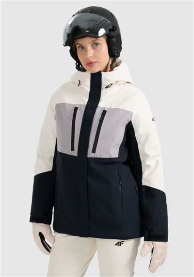 Dámská lyžařská bunda 4F NeoDry 10 000 mm H₂O/ 8 000 g/m² Krémová